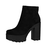 Elara Damen Stiefeletten Chelsea Boots Chunkyrayan HQ115...