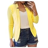 Dasongff Kurzblazer Damen Kurz Mantel Blazer Cardigan Bolero...